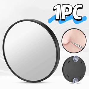 TEMU 80배 확대 거울 흡착컵 포함 - 고화질 유리 & 민감한 베이지 내구성 플라스틱 프레임 - 휴대용 메이크업 거울, 블랙헤드 제거, 눈썹 정리, 루틴에 적합 - 배터리 불필요/거울/벽 부착 가능|돋보기