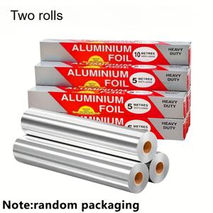 TEMU 1/2개입 고강도 두꺼운 대형 알루미늄 호일 롤 - 오븐, 바베큐, 튀김에 적합 - 매우 높은 온도 저항, 논스틱 - 일회용, 바베큐 필수품, 식품 등급 재료, 크리스마스 및 할로윈 용품