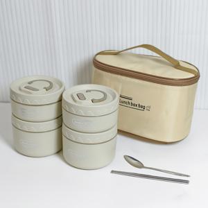 TEMU 스테인리스 스틸 도시락통 (뚜껑 포함), 누수 방지 휴대용 벤토박스, 전자레인지 사용 가능 보온 식품 용기 - 사무실, 기숙사, 구내식당용|전자레인지