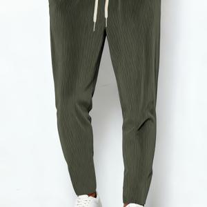 TEMU 지유 OBM 남성 가을/겨울 캐주얼 팬츠, 부드럽고 매끄러운 코듀로이 소재, 정장 매칭에 적합한 바지