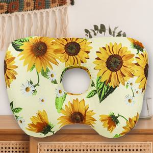 TEMU 프린트 싱글홀 귀 베개 - 통기성, 머리 모양 교정, 납작한 머리 방지, 부드러운 베개 코어, 옆으로 자는 사람의 경추 마사지 베개, 성인용 (휴가 선물)