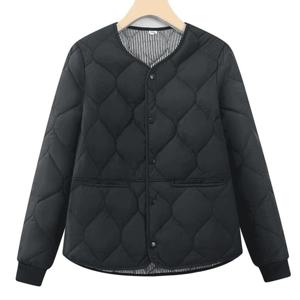 TEMU 여성용 경량 빅 사이즈 퀼팅 패딩 보온 재킷