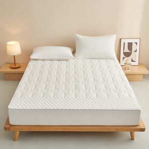 TEMU 부드 편안 입 워싱 면 매트리스커버 사계절 공용 기계세탁가능침 실 게스트룸 기숙사 필수품 싱글부터 더블 침대까지 적합