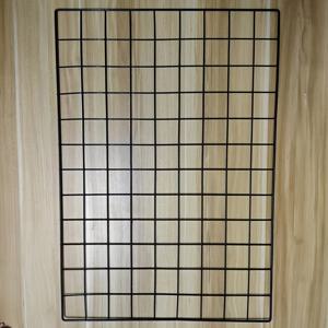 TEMU 1개 클래식 블랙 아이언 메쉬 벽 그리드 - 다용도 와이어 사진 벽 & 수납 선반, 방, 기숙사, 사무실 장식 | 노트, 카드, 책 등 전시에 이상적, 기숙사 필수품 | 할로윈과 크리스마스용 철제 구조