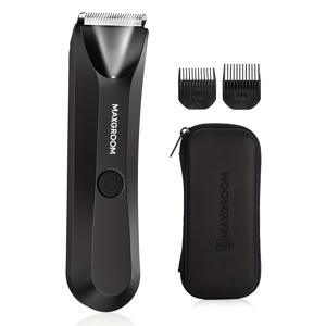 TEMU 맥그루머 남성용 바디 헤어 트리머, 사타구경 및 음부용 교체 가능한 세라믹 블레이드 전기 면도기 - 아버지의 날 선물