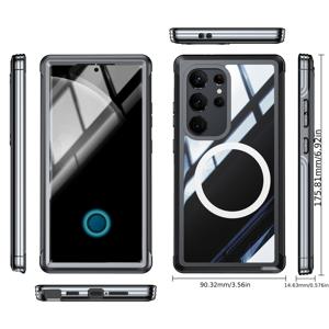 TEMU 고품질 내구성 강화 초슬림 투명 무선 자석 흡착 스크래치 방지 내마모성 방진 충격 방지 휴대폰 케이스 - 삼성 갤럭시 S24울트라 S25울트라 S23+ S22 S21플러스 S20FE S24FE S25엣지 S25FE용