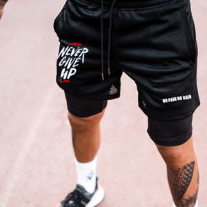 TEMU 남성용 피트니스 러닝 2-in-1 반바지