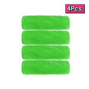 TEMU 3/4개입 대형 녹색 합성 걸레 패드 리필, 반려동물 털 및 먼지 제거 디자인, 세탁기 사용 가능, 내구성 및 간편한 설치, 17인치 XL 걸레에 적합, 재사용 가능한 걸레 패드, 신학기 청소 및 가정 청소에 적합