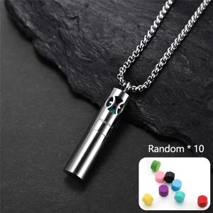 TEMU 창의적인 아로마테라피 목걸이 시리즈, 12가지 별자리, 남녀공용 목걸이, 향수 펜던트, 차량용 디퓨저, 스타일리시한 향 목걸이, 의미 있는 선물, 23인치 체인 및 스펀지 패드 10개 포함|목걸이|향수