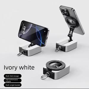 TEMU 각도 조절 및 접이식 디자인의 마그네틱 휴대폰 거치대 - 튼튼한 ABS 소재, 견고한 마그네틱 베이스, iPhone 17, Air, Pro, Pro Max 호환, 안전한 클램프 및 안정적인 발판으로 가정 및 사무실에서 사용하기 좋은 최신형 휴대폰 홀더|태블릿