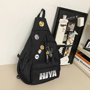 TEMU 스타일 커플용 고가치 크로스백, 대용량 패셔너블하고 활용도 높은 숄더백, 아웃도어 여행용 사이클링백, 스포츠 체스트백