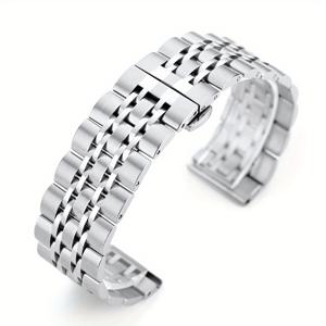 TEMU 20mm 22mm 퀵릴리스 스테인리스 스틸 시계줄 - 우아한 패션 & 비즈니스 스타일, 남녀공용, Smartwatch와 전통적인 시계에 호환되는 교체형 밴드, 모던한 wristband, 고품질 메탈링크, Watchband Material