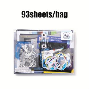 TEMU 93개/봉 한국식 빈티지 스타일 잡지 저널 스크랩북 재료 키트, DIY 저널링, 포토 프레임, 노트북 장식용 종이, 영감을 주는 재료 시리즈