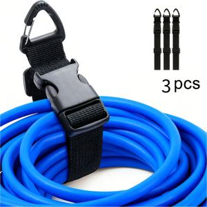 TEMU 3/7개입 고강도 조절식 연장 코드 정리대, 공구 불필요 설치 - 블랙 폴리프로필렌 케이블 홀더, 안전한 케이블 관리, 차고, 작업장, 가정 보관에 적합, 튼튼한 구조, 작업장 정리