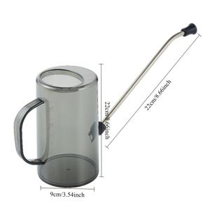 TEMU 2개입 (꽈배기 + 노즐) 스테인리스 스틸 긴 스파우트 플라스틱 물뿌리개