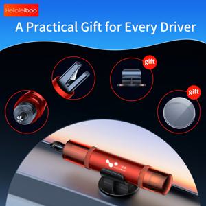 TEMU 2-in-1 비상 탈출 도구 | 안전 벨트 커터 및 유리 파손기 포함 차량 안전 해머, 범용, ABS 재질, HELLOLEIBOO