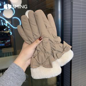 TEMU 성명 겨울용 여성 두꺼운 안감 장갑, 방풍 터치스크린 플러시 스키 사이클링 보온 장갑, 여성용 겨울 따뜻한 터치스크린 장갑 - 두꺼운 방풍 안감, 부드러운 플러시, 크리스마스 휴일 선물로 이상적