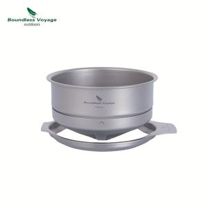 TEMU 1pc, 바운들리스 보이지 퓨어 티타늄 커피 필터, 다용도 티 스트레이너, 옥외 차 양조를 위한 미세 메쉬 서스펜디드 깔때기, 주방 용품