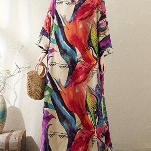 TEMU V넥 긴팔 플러스 사이즈 드레스