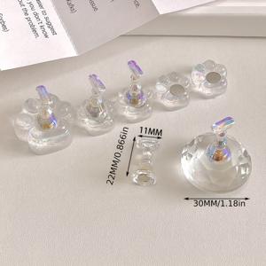 TEMU 레이저 고양이 발톱 네일 팁이 포함된 새로운 오로라 네일 아트 도구, 착용 가능한 연습용 네일 디스플레이 스탠드