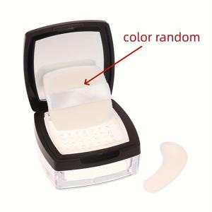 TEMU 1개 휴대용 미니 5g 파우더 박스 빈 체 루스 파우더 팟 사각 박스 파우더 퍼프 화장품 여행용 메이크업 용기 체 컨테이너