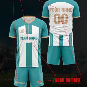 TEMU 2025 여름 가을 V넥 축구복 세트 남성용, 맞춤형 이름 및 번호 성인 저지, 신생 학생 경쟁 팀 트레이닝 스포츠 유니폼, 편안한 통기성 땀 흡수 빠른 건조 투피스 상의와 바지