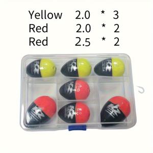 TEMU 7개 아포 플로트 14cm/5.51인치 캔 인서트 나이트 라이트 로드 바다낚시용 대배 플로트 발광 폼링 록 피싱 플로트 낚시 액세서리|낚시대