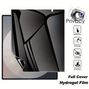 TEMU 1개 안티 스파이 프라이빗 유연 내부 필름 [유리 아님] 삼성 갤럭시 Z 폴드 7 6 5 4 3 2 5G용, 풀 커버리지, 케이스 친화적, 기포 없음, 스크래치 방지, 셀프 힐링