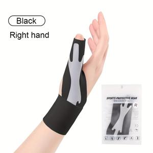 TEMU 조절 가능한 엄지 안정기 | 통기성 나일론-스판덱스 슬리브 | 압박 없는 편안한 착용감 | 타이핑/리프팅/손목 안정성용 | 흔들림 방지 지지대 | 남녀공용 손가락 관절 보호대|스포츠