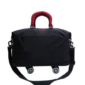 TEMU 확장형 캐리어 탈착식 휠 포함 - 대용량 옥스포드 원단 여행용 가방, 다중 운반 방식 (등, 손잡이) 비즈니스 & 휴가용, 헤비듀티 롤링백, 그레이/// - 공항, 기차역, 호텔용 내구성