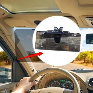 TEMU 1개 대형 차량용 편광 선쉴드 익스텐더 - 400개 UV 차단, 안전한 고정 기능, 스냅 잠금 장치 포함, 차량 선쉐이드 및 실내 쿨러용. 크리스마스 | 할로윈 | 추수감사절 | 설날 선물|차량햇빛가리개|자동차햇빛가리개