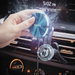 TEMU [저온 충전] 바우아토 윈프리즈 차량용 쿨링 맥세이프 15W 고속 무선 충전 거치대