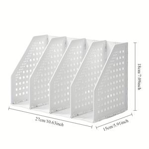 TEMU 1개 텔레스코픽 접이식 파일 프레임 - 설치 필요 없음, 사무용품, 아카이브 정보 및 폴더용 다층 파일 랙.