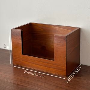 TEMU 빈티지 나무 제품 마스크 립스틱 보관 랙 메이크업 화장대 데스크탑 화장품 정리함