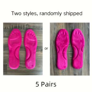 TEMU 남녀공용 두꺼운 메모리 폼 깔창 10개, 발 마사지 따뜻한 겨울 스포츠 깔창, 부드럽고 편안한 디자인, 남녀 공용