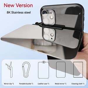 TEMU 1개 강화된 하늘 풍경 반사 촬영 렌즈 (휴대폰 카메라용), 8K 스테인리스 스틸 거울, 고화질 반사 사진 액세서리, 오래 지속, 휴대용, 파손 방지