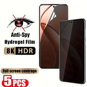 TEMU 삼성 갤럭시 S25/S24/S23 프라이버시 소프트 풀커버 하이드로겔 필름 5개 세트 - S22/S21/S20 울트라/S25/S25+/S24/S24+ 보호 필름, S23/S23+/S22/S22+/S21/S21+/S20/S20+/S10E/S10+/S10 5G/노트 20 울트라/노트 10/10+/10 라이트용