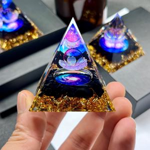 TEMU Aogen 연꽃 흑운모 인레이 1개, 홈 데코레이션용 선물 장식품