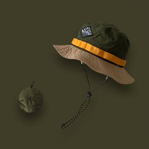 TEMU 여성용 일본 스타일 컬러 블로킹 퀵 드라이 낚시 모자, 여름 야외 활동에 적합, 하이킹용 접이식 캐주얼 선햇|벙거지모자|여름모자