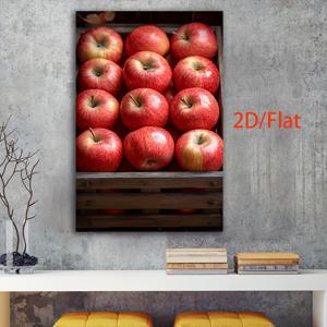 TEMU 1개 무테 2D 평면 벽 예술 - 목재 상자에 담긴 현대 홈 데코, 거실용 생동감 있는 음식 사진 작품, 사무실 및 생일 선물, 장식품 | 고품질 인쇄, 벽 장식, 2D 플랫, 방 꾸미기에 완벽