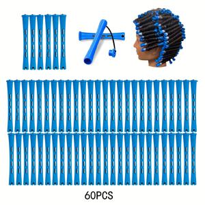 TEMU 50/52/60/80/100개 퍼밍 로드 헤어 컬링 도구 뚜껑 고무 밴드 헤어 스타일링 미용 메이크업 도구 크리스마스 휴일 아내 선물