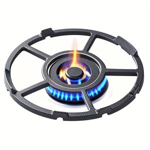 TEMU 7인치 주철 범용 웍 링 지지대 가스레인지 냄비 받침대 - 미끄럼 방지 냄비 받침대, 8개 냄비 슬롯, 냄비, 우유팬, 수프팬, 가스레인지 버너용