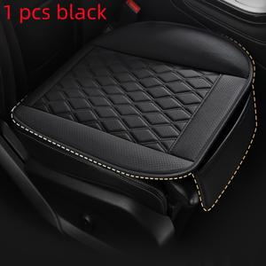 TEMU 1개 하프팩 PU 가죽 자동차 시트 쿠션 - 설치 용이, 사계절 사용 가능, 통기성 구멍 디자인, 폭스바겐, BMW, 아우디, , 볼보, 캐딜락, 토요타, 혼다 등 다양한 모델 호환 - 선물용