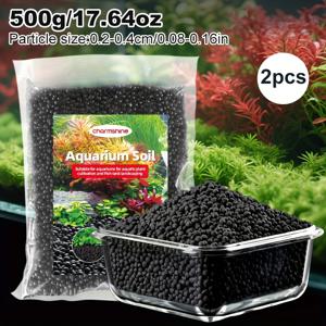 TEMU 1/2팩 - 수생 수족관용 수지 (식물 및 새우용), 500G 수중 미디어, 튼튼한 식물 성장 촉진, 중성에서 약간의 산성 pH 수준 지원, 건강한 수생 식물, 건강한 새우 서식지에 적합