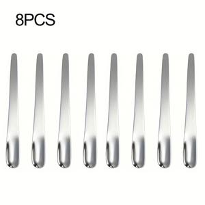 TEMU 8피스 광택 스테인리스 스틸 미니 디저트 스푼, 귀여운 카푸치노 커피 스푼, 스푼, 양념 스푼, 소스 스푼, 소형 커피 스푼/디저트 스푼/양념 스푼, 주방/커피숍, 결혼식 파티, 결혼 선물, 졸업 시즌 선물, 맥주 축제, 크리스마스, 할로윈에 적합