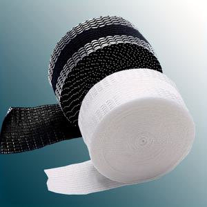 TEMU 단추 밴딩용 혼합 색상 자가 점착식 심 테이프 2롤 (5미터/롤 × 2롤, 10미터/롤 × 2롤), 총 길이 10미터, 20미터. 물로 젖히고 다림질 후 사용, 바느질 불필요