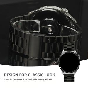 TEMU 품질 라이트 럭셔리 스테인리스 스틸 밴드, 20mm 및 22mm 모델로 제공, 삼성 모델 4, 5, 6, 7, 클래식 에디션, 기어 S3, 액티브 2, 화웨이 워치 GT2, GT2E 및 Pro에 적합
