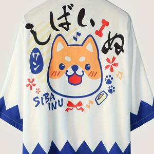 TEMU 고양이와 강아지 일본풍 망토, 중국 사이즈, 사이즈 가이드를 신중하게 확인해 주세요