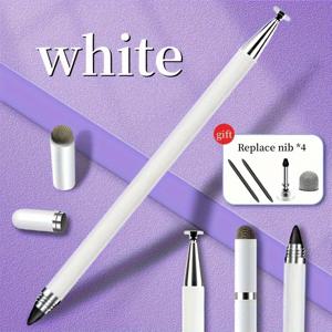 TEMU 터치 스크린용 3-in-1 펜, 고정밀 및 민감도, 아이폰/아이패드/ 태블릿에 적합, 모든 터치 스크린과 호환 가능, 블랙/화이트