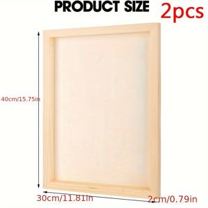 TEMU 2개 목재 패널 보드, 그림 그리기, 붓기, 오일, 아크릴 사용을 위한 목재 캔버스 직사각형 목재 패널 보드|아크릴물감